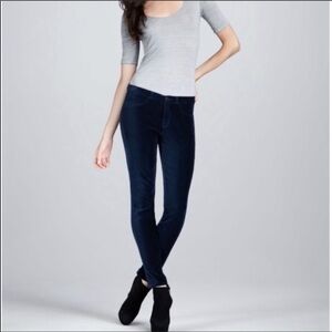 J Brand Super Skinny Velvet Pants in Nirvana Blue Size 26